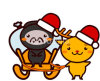 Animal Series carry the gift of Christmas クリスマスのプレゼントを運ぶ動物シリーズ3