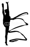 Gymnastics silhouette　器械体操のシルエット3