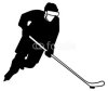 Ice hockey silhouette アイスホッケーのシルエット3