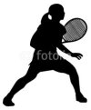 Tennis silhouette　テニスのシルエット2
