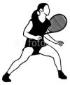 Tennis silhouette　テニスのシルエット3